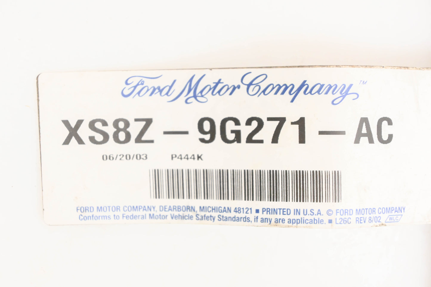New OEM Ford XS8Z-9G271-AC Vapor Return Hose NOS