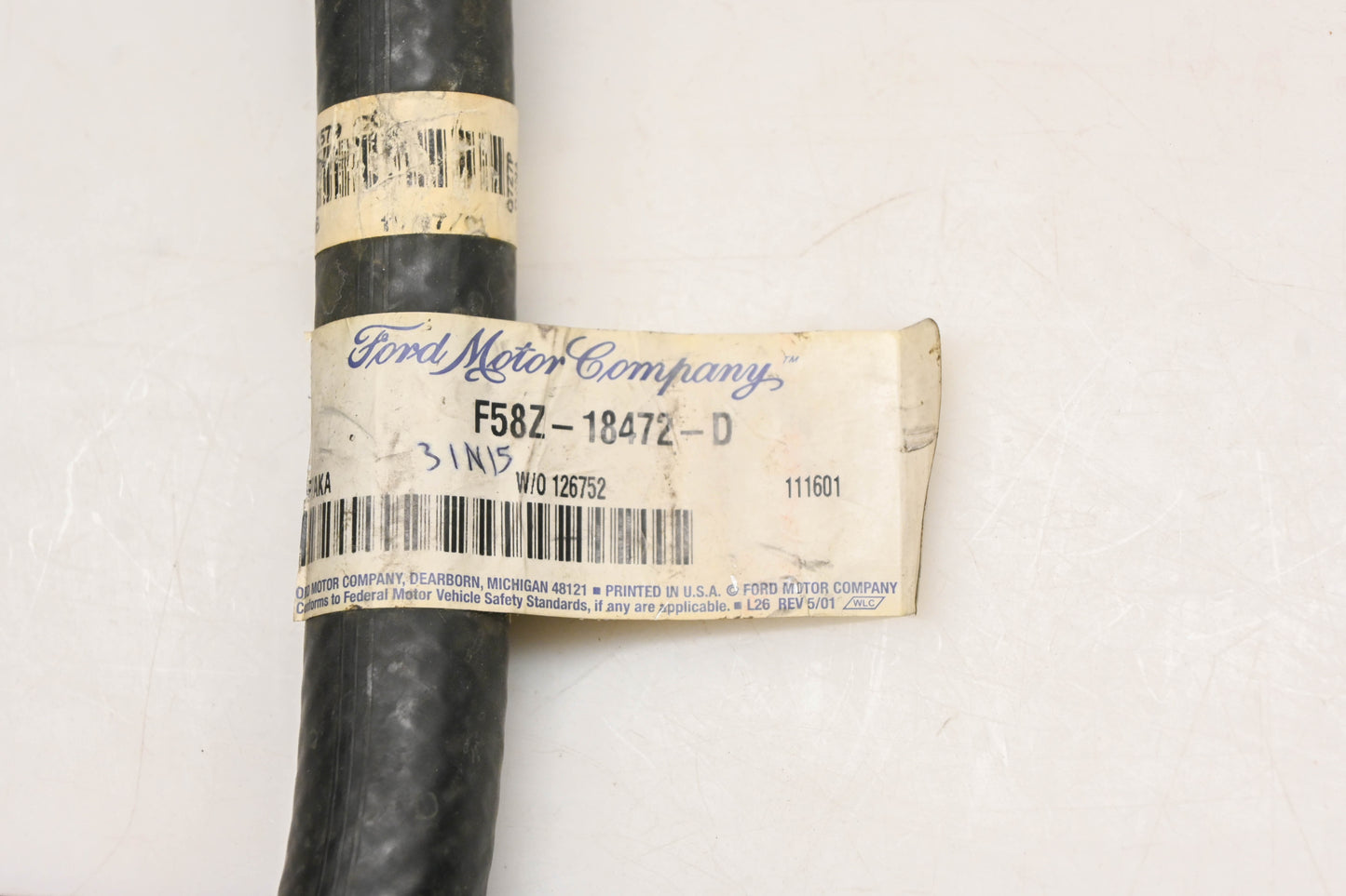 New OEM Ford F58Z-18472-D Heater Hose Assembly NOS