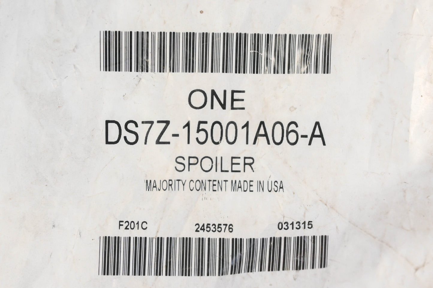 New OEM Ford DS7Z-15001A06-A Front Spoiler Foam NOS