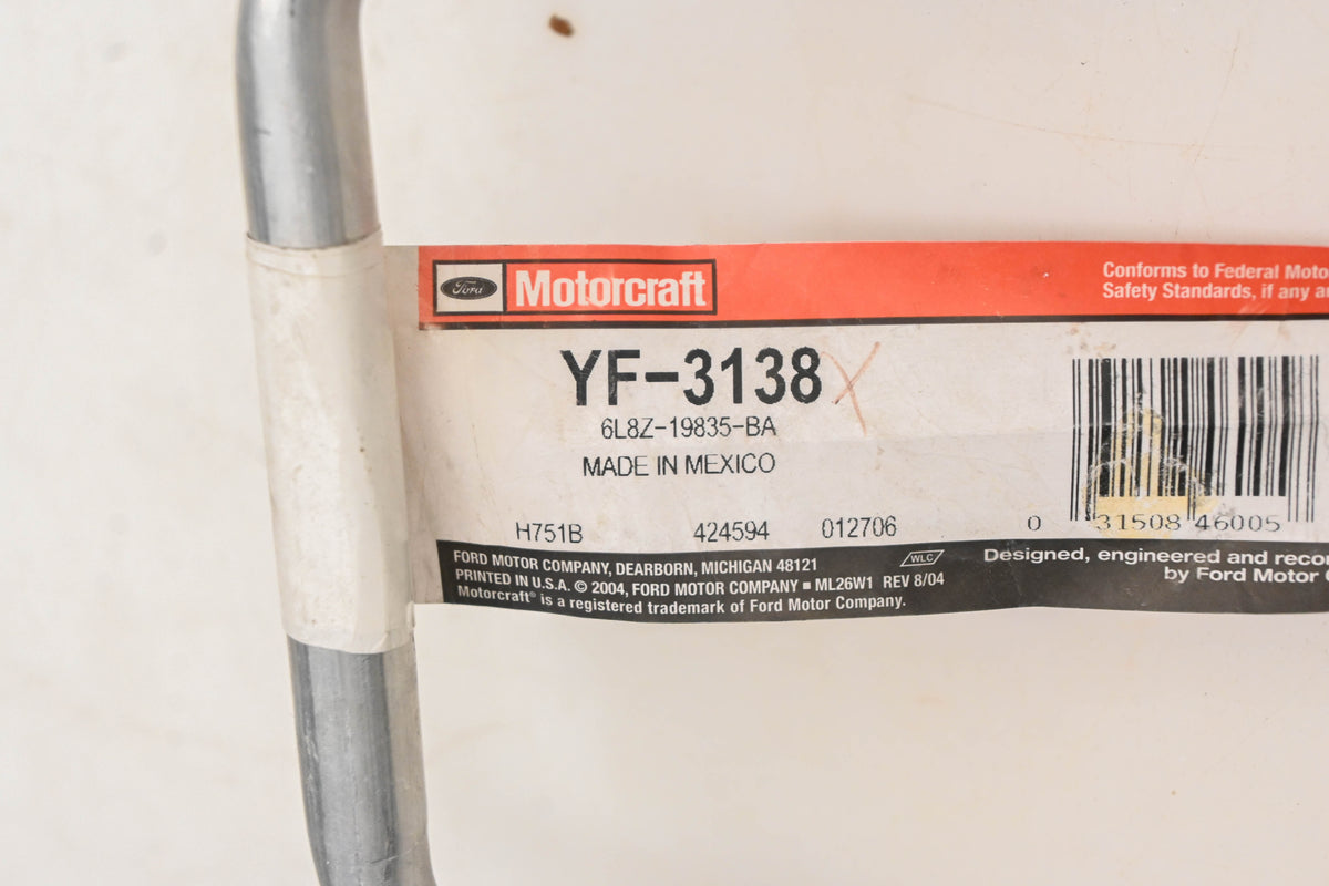 New OEM Motorcraft YF-3138, 6L8Z-19835-BA, YF3138 A/C Refrigerant Liquid Hose NOS