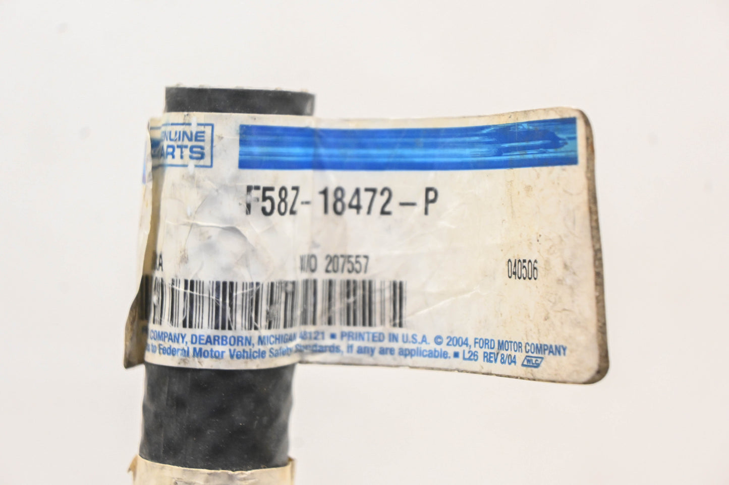 New OEM Ford F58Z-18472-P Heater Hose NOS