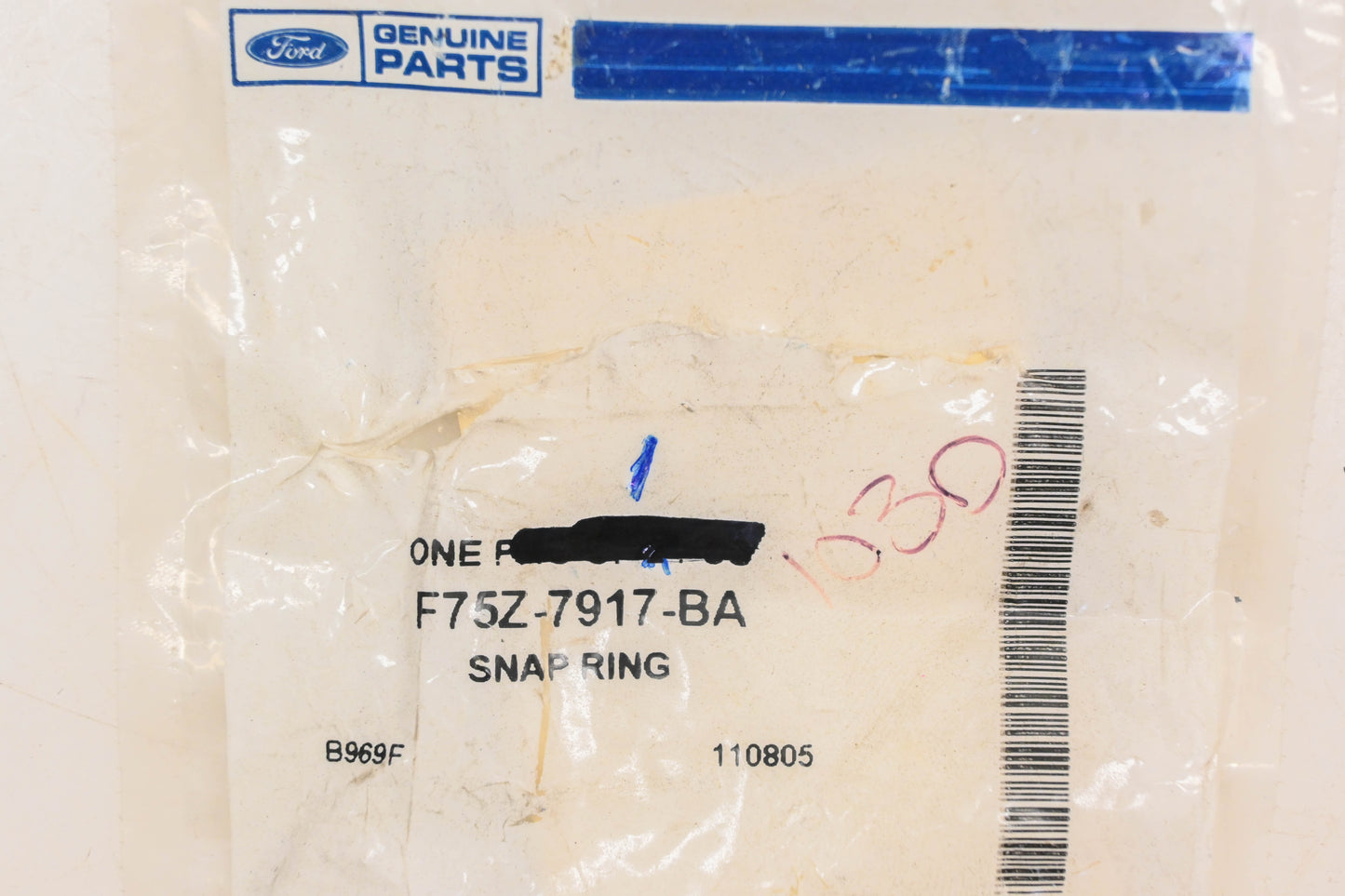 New OEM Ford F75Z-7917-BA Snap Ring NOS