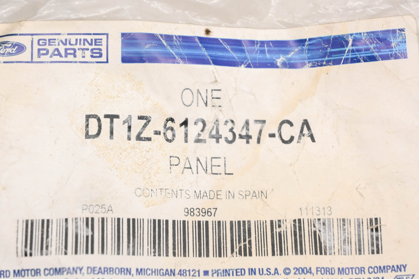 New OEM Ford DT1Z-6124347-CA, DT11-V24479-C Lower Center Pillar Trim Panel NOS