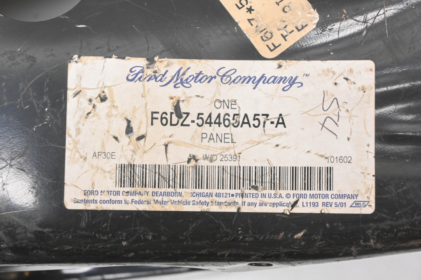 New OEM Ford F6DZ-54465A57-A Rear Package Tray Extension Panel NOS