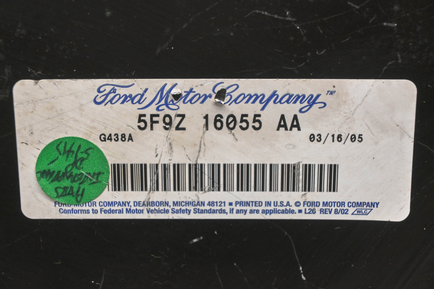 New OEM Ford 5F9Z-16055-AA Front Left Fender Apron NOS