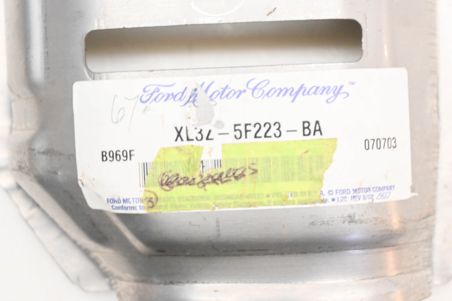 New OEM Ford XL3Z-5F223-BA Heat Shield NOS