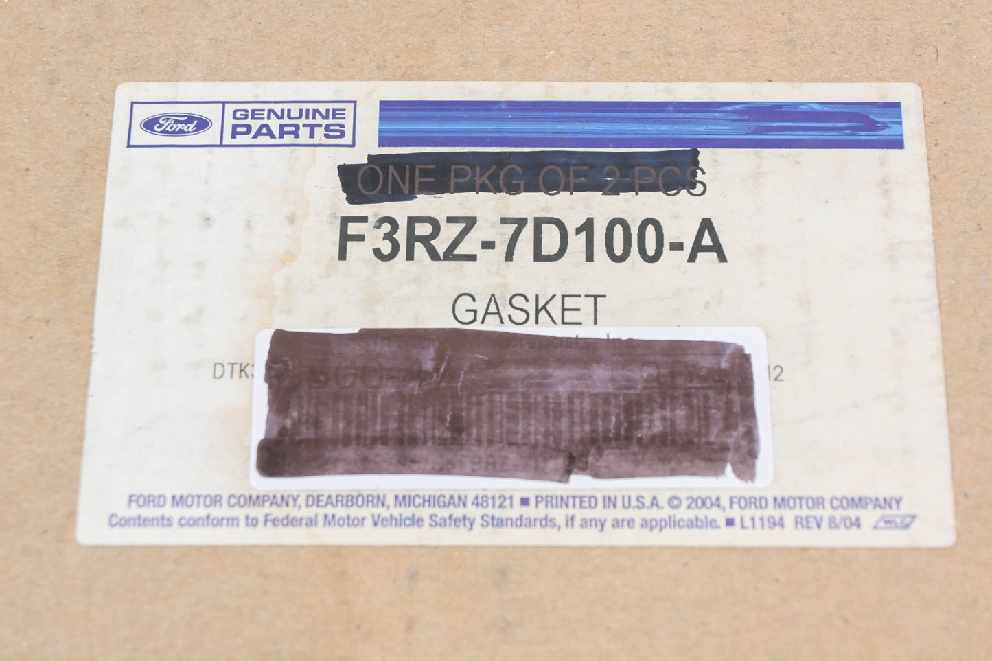New OEM Ford F3RZ-7D100-A Transmission Valve Body Gasket NOS
