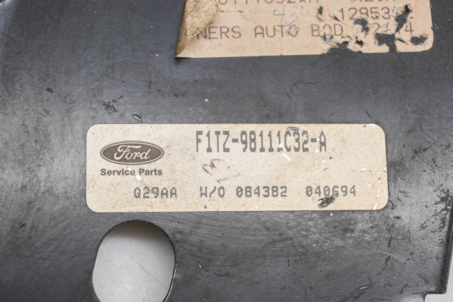 New OEM Ford F1TZ-98111C32-A Rear Right Floor Pan Reinforcement NOS