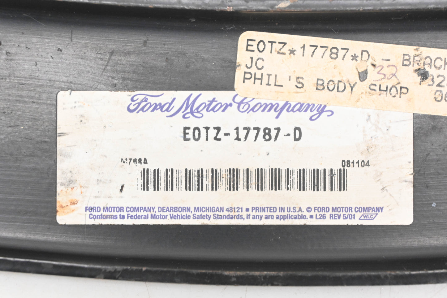 New OEM Ford EOTZ-17787-D Rear Bumper Inner Mounting Bracket NOS