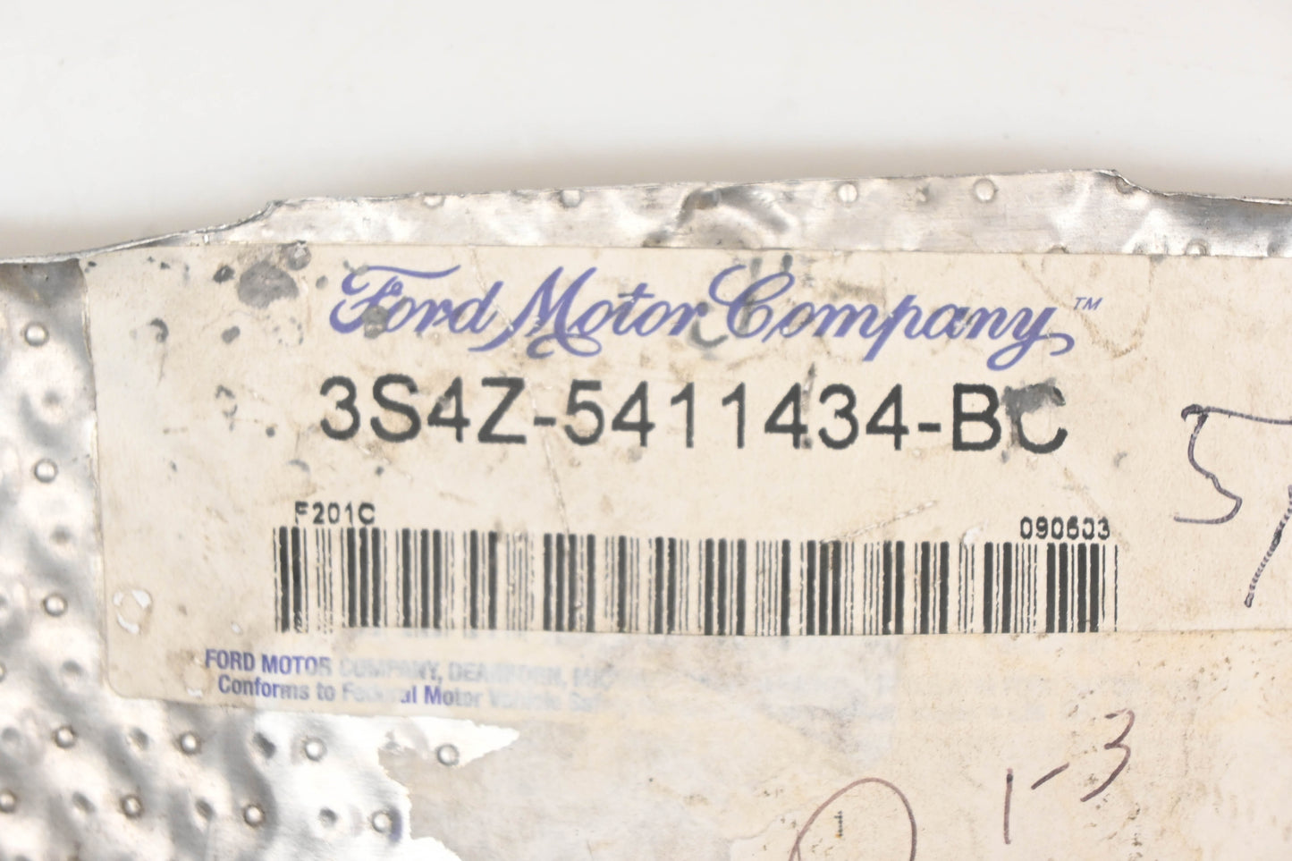 New OEM Ford 3S4Z-5411434-BC Exhaust Heat Shield NOS