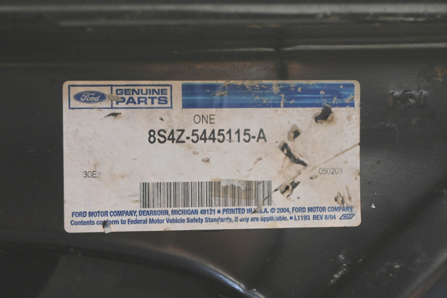 New OEM Ford 8S4Z-5445115-A Left Quarter Panel Gutter Drain Trough NOS
