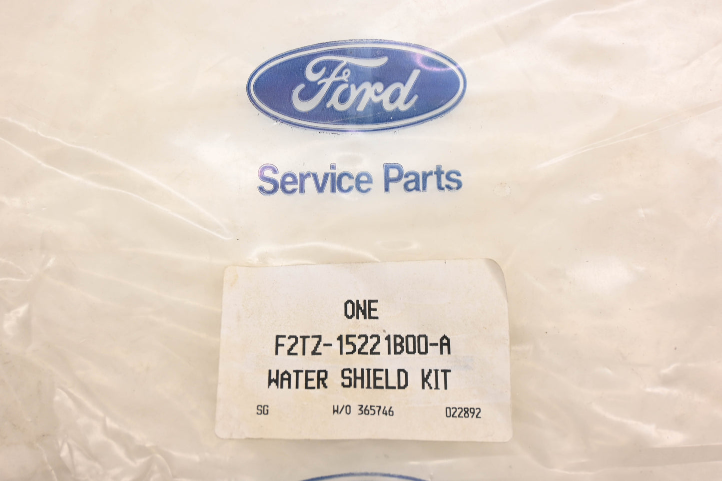 New OEM Ford F2TZ-15221B00-A Door Latch Cable Water Shield Kit NOS