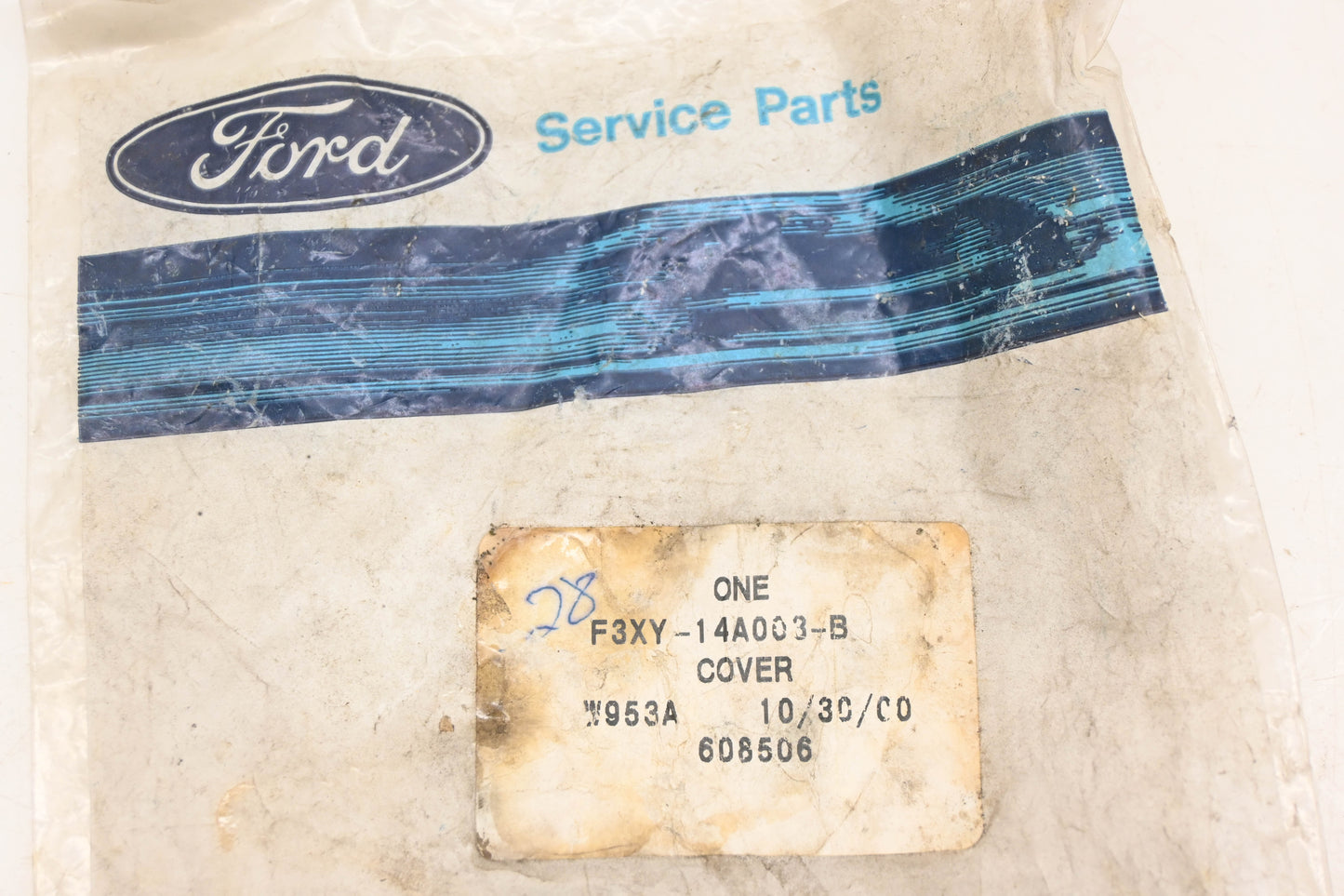New OEM Ford F3XY-14A003-B Crystal Blue Fuse Panel Cover NOS