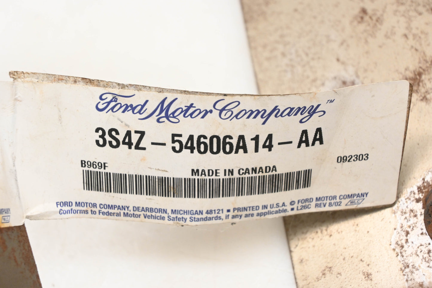 New OEM Ford 3S4Z-54606A14-AA Rear Right Seat Back Reinforcement NOS