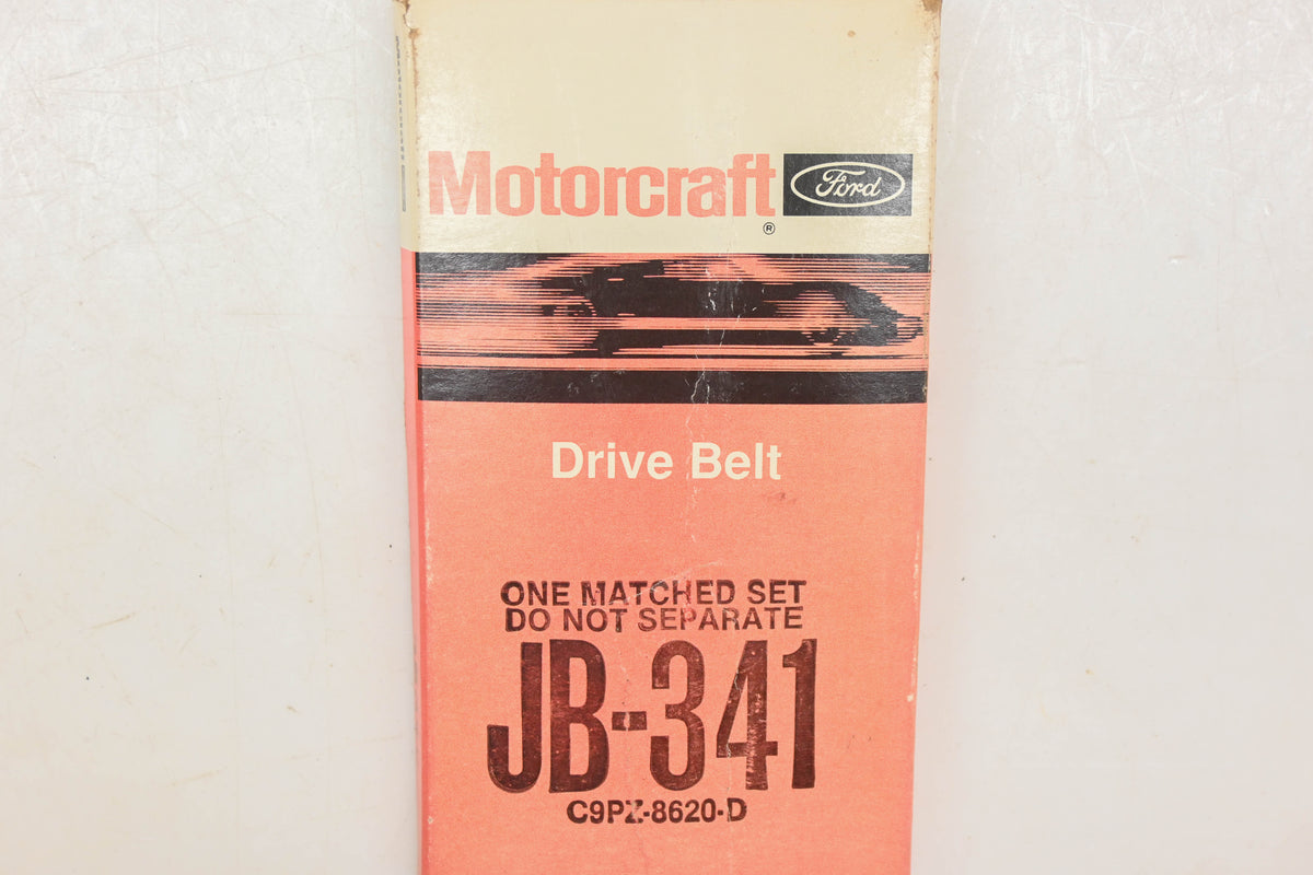 New OEM Motorcraft JB-341, C9PZ-8620-D, JB341 Accessory Drive Belt NOS