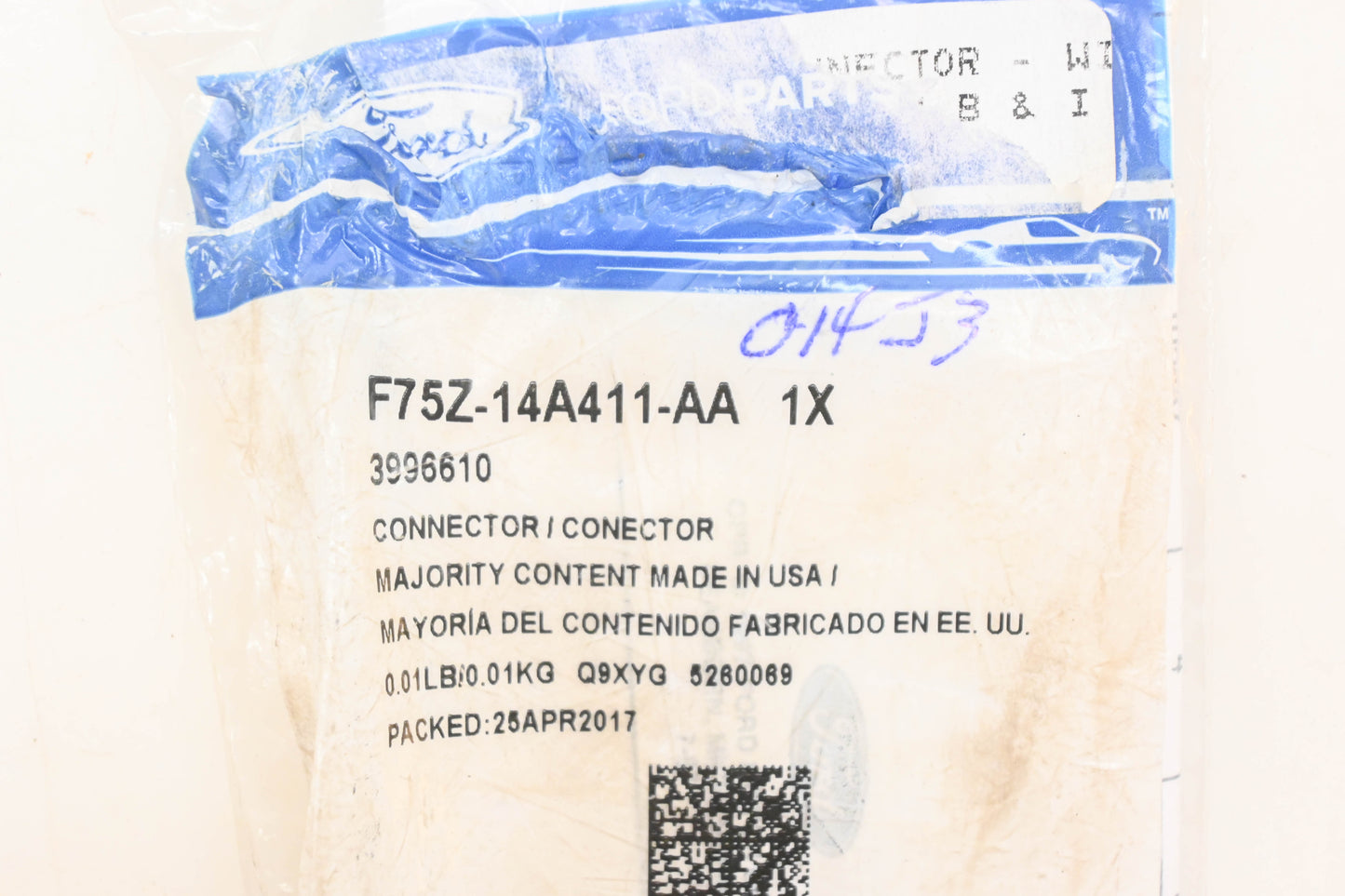 New OEM Ford F75Z-14A411-AA Transmission Sensor Wiring Connector Kit NOS