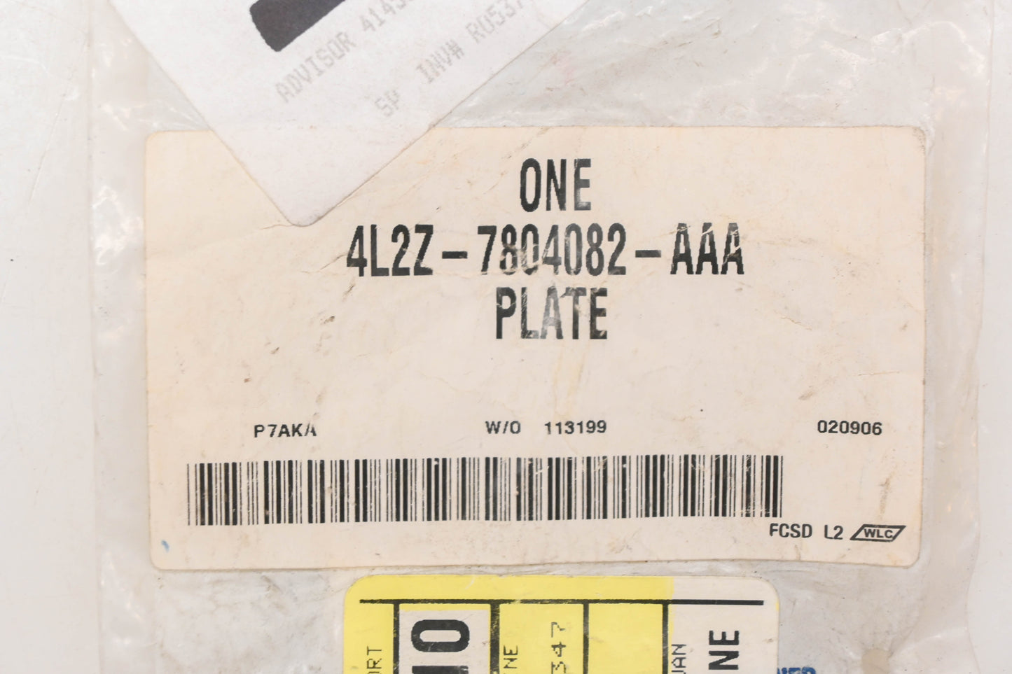 New OEM Ford 4L2Z-7804082-AAA Sun Visor Mounting Plate NOS
