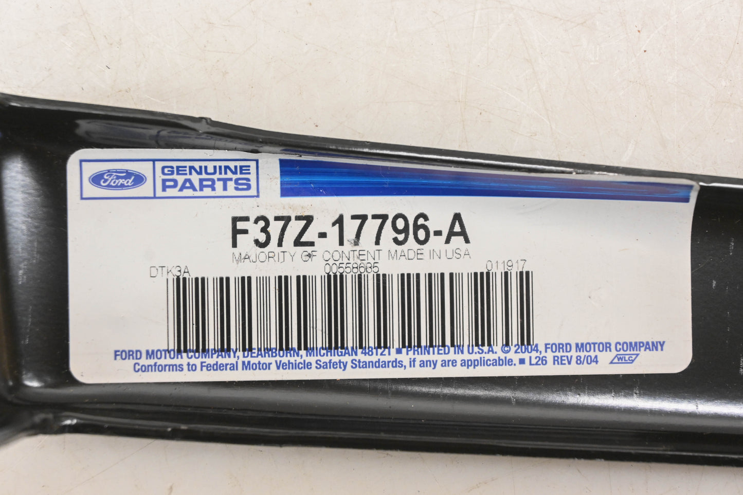 New OEM Ford F37Z-17796-A Rear Left Bumper Outer Bracket NOS