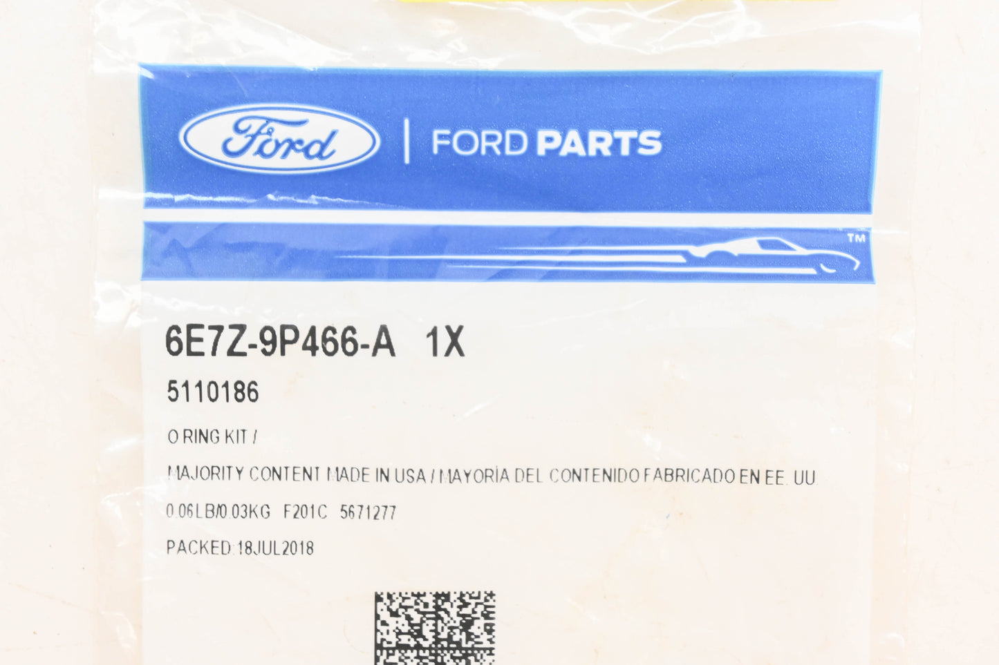 New OEM Ford 6E7Z-9P466-A Fuel Injection O-Ring Seal Kit NOS