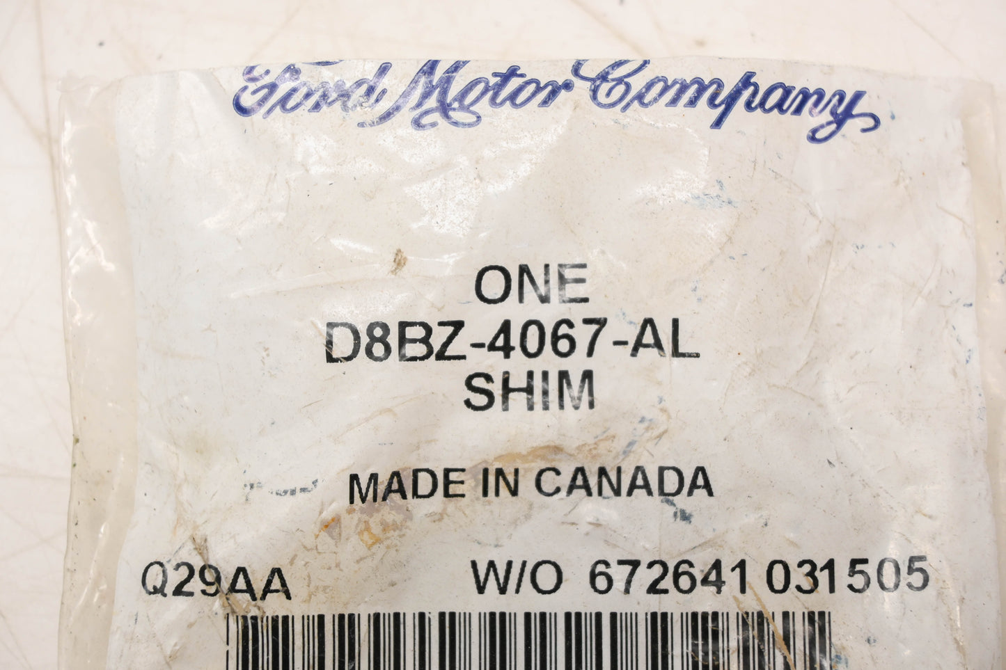 New OEM Ford D8BZ-4067-AL Rear Differential Shim NOS