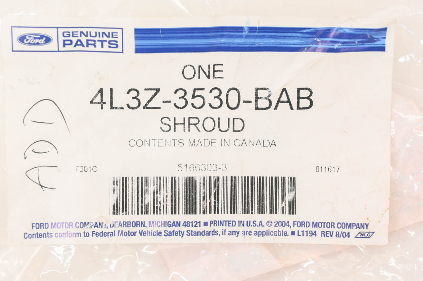 New OEM Ford 4L3Z-3530-BAB Steering Column Shroud Kit NOS