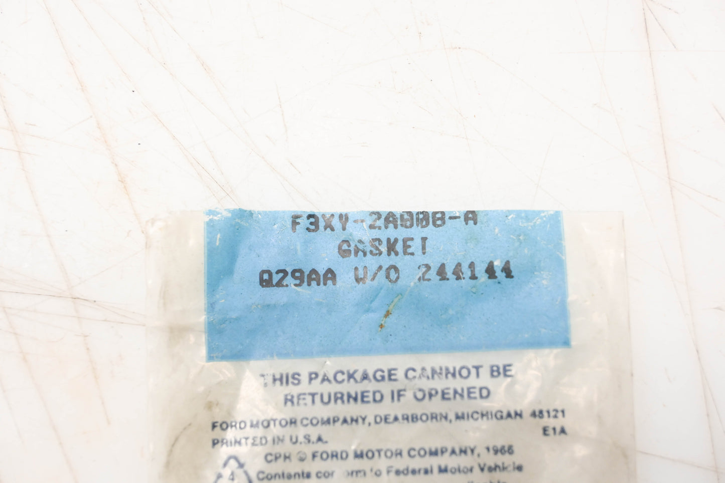 New OEM Ford F3XY-2A008-A Gasket NOS