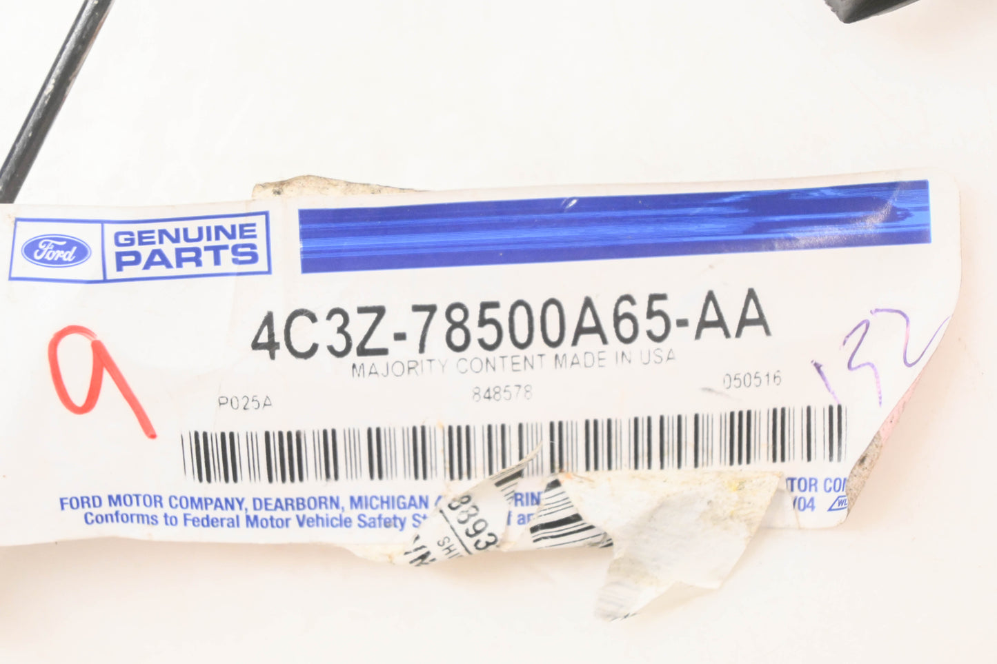 New OEM Ford 4C3Z-78500A65-AA Sliding Sunroof Guide Rail Assembly NOS