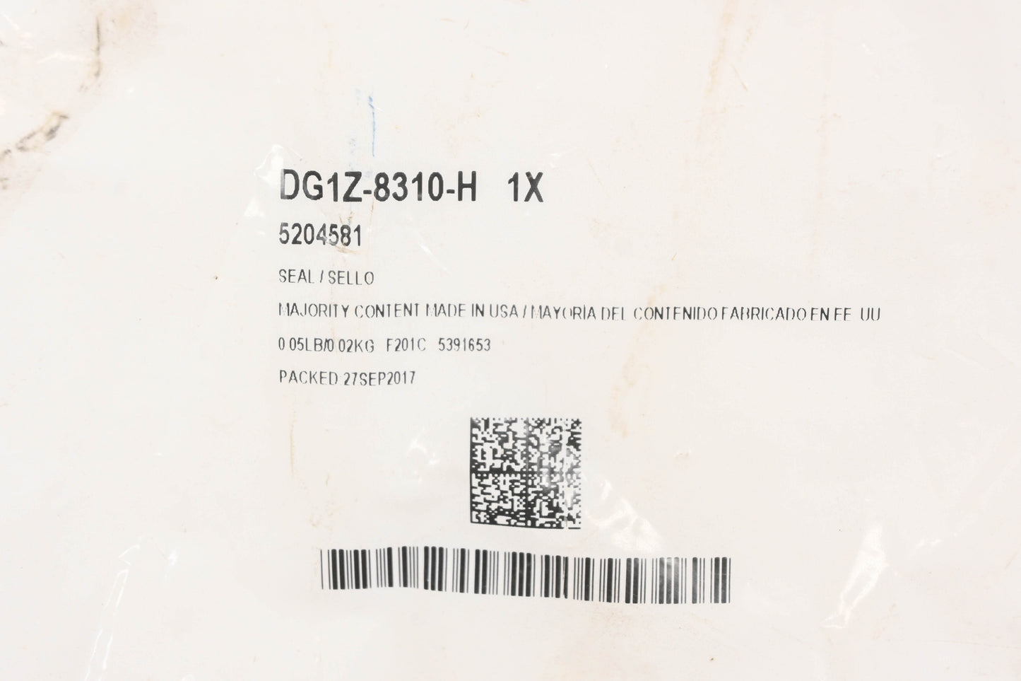 New OEM Ford DG1Z-8310-H Right Radiator Air Baffle Seal NOS