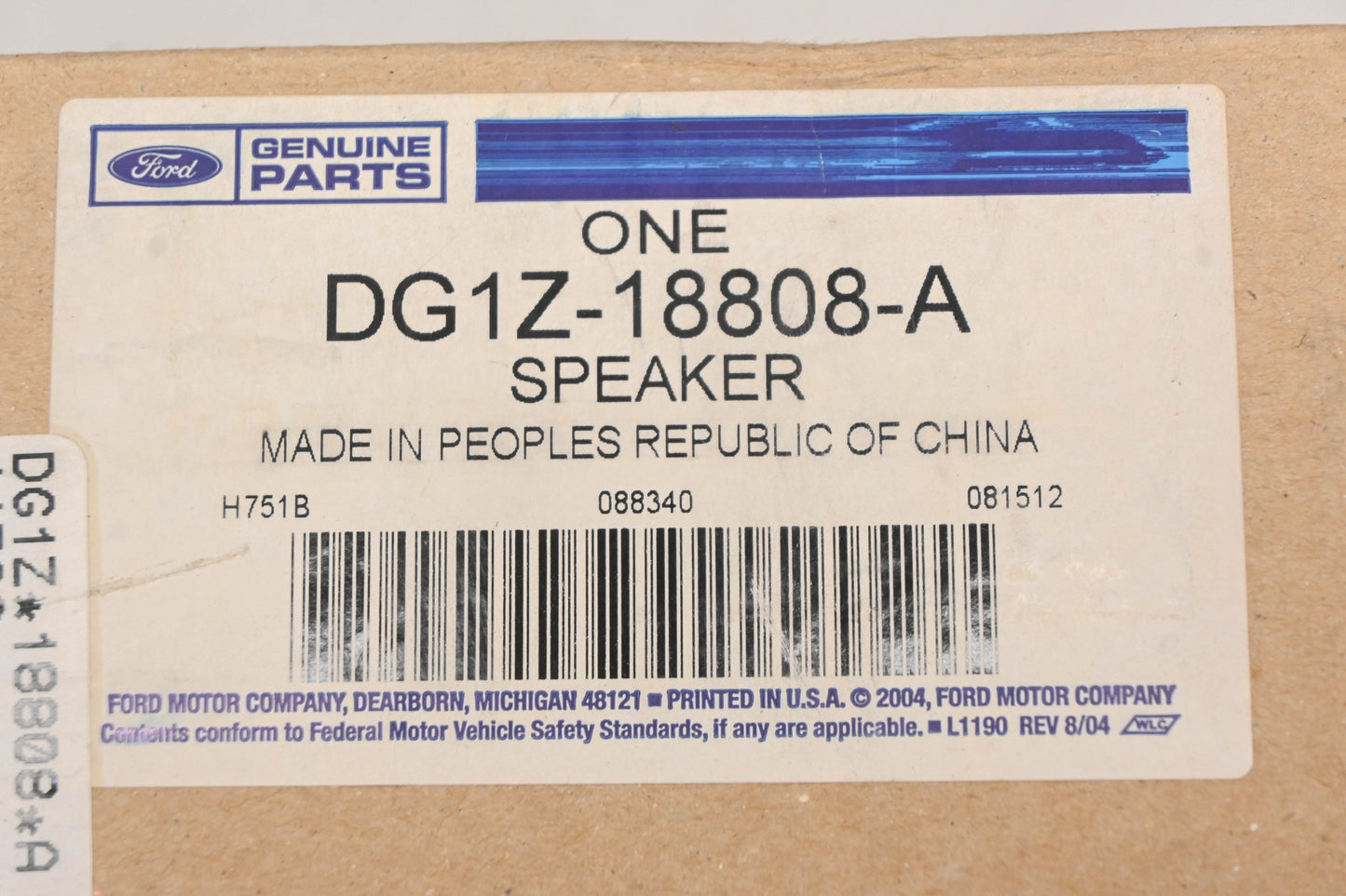 New OEM Ford DG1Z-18808-A, 7U5T-18808-CA Speaker 25w 4ohm Assembly NOS