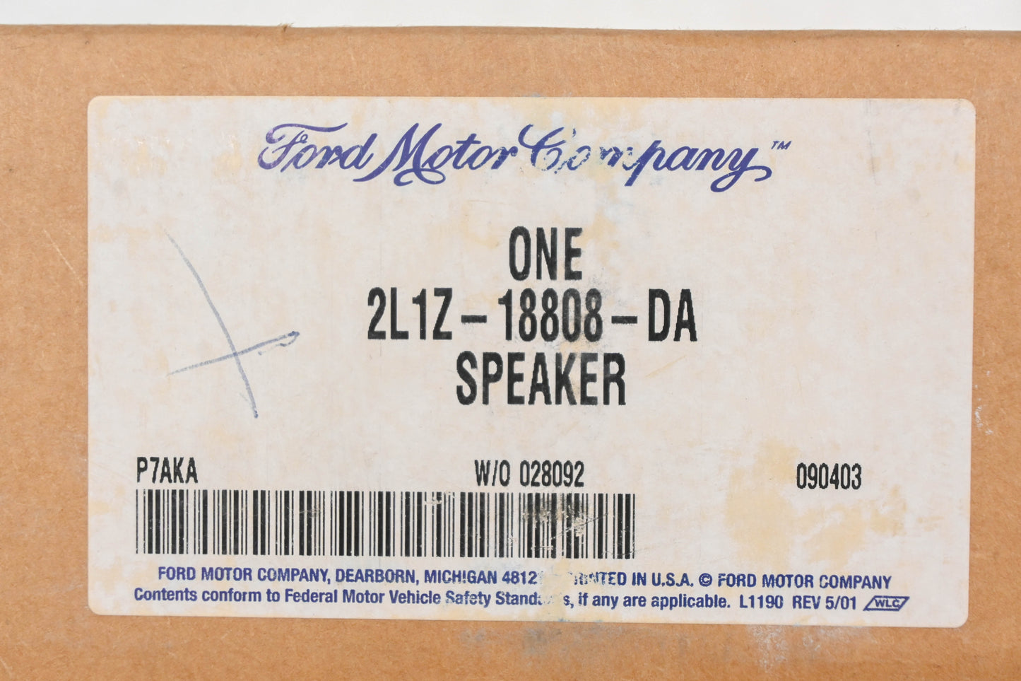New OEM Ford 2L1Z-18808-DA, 2L1F-18808-DB Door Speaker Assembly NOS