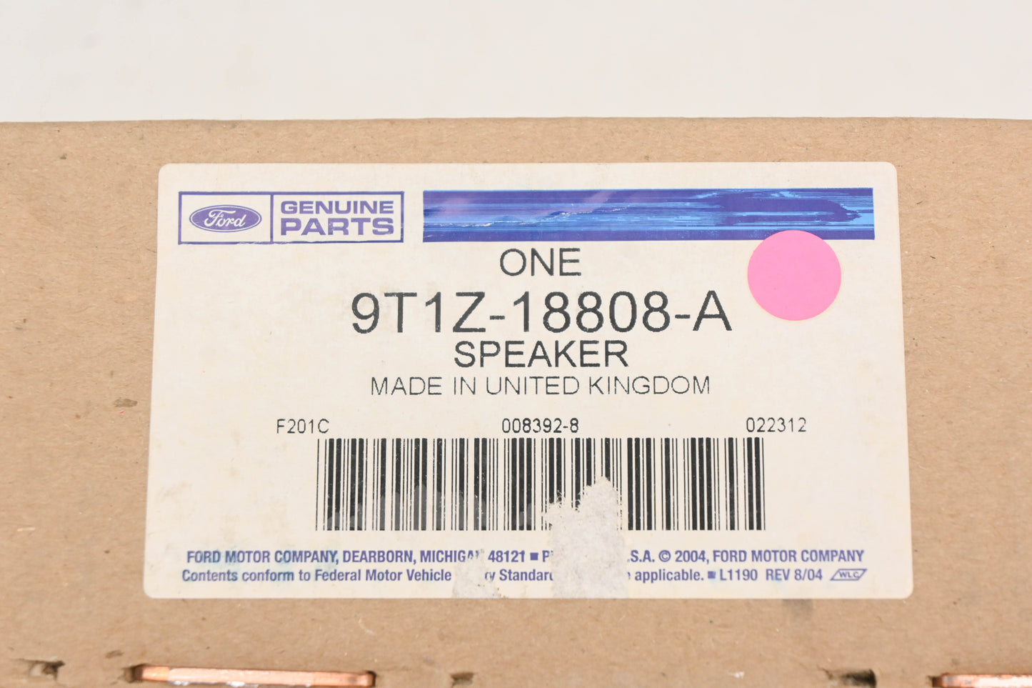 New OEM Ford 9T1Z-18808-A, 9T1T-18808-AB Front Door Speaker 35w 4ohm Assembly NOS