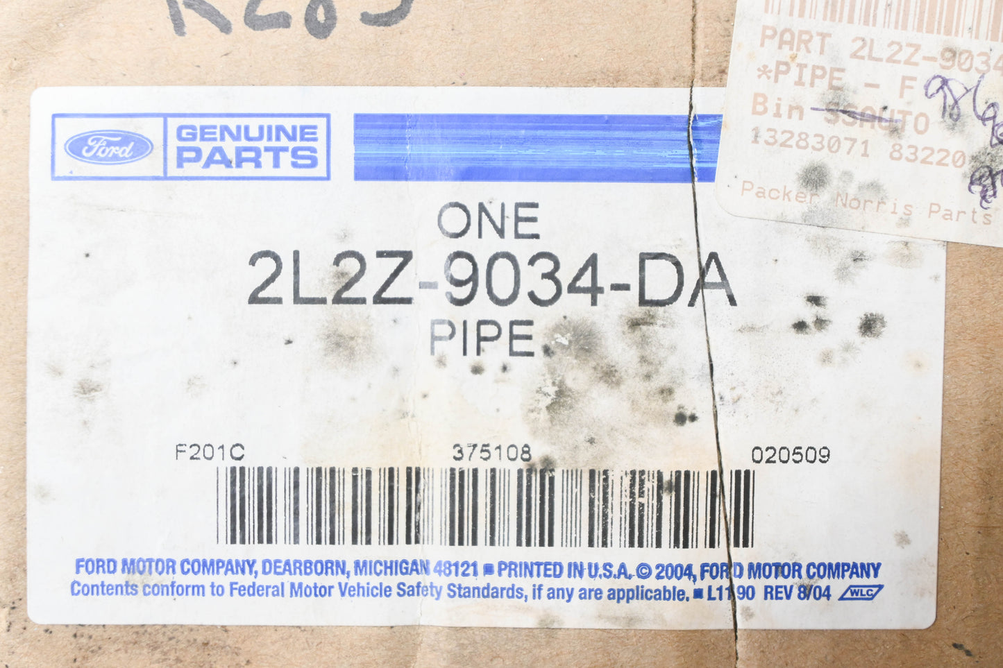 New OEM Ford 2L2Z-9034-DA Fuel Filler Neck Tube Assembly NOS