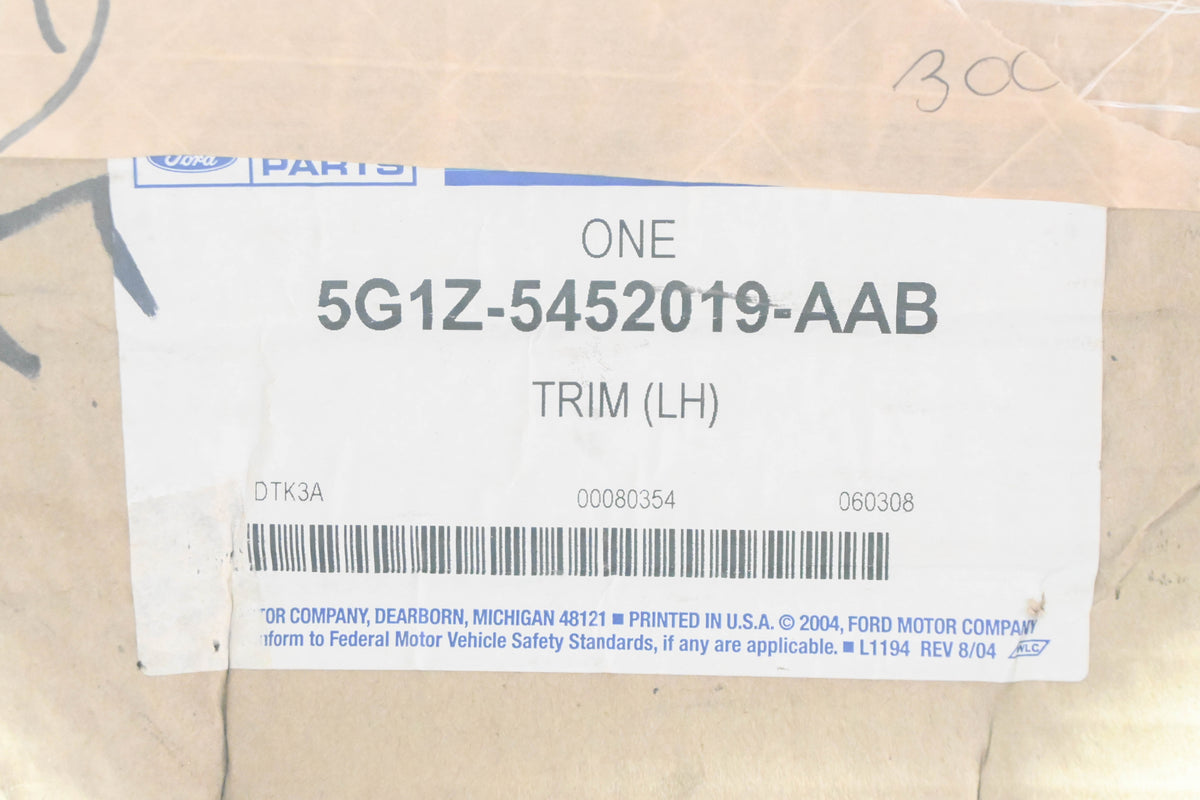 New OEM Ford 5G1Z-5452019-AAB Left Interior C Pillar Trim Panel NOS