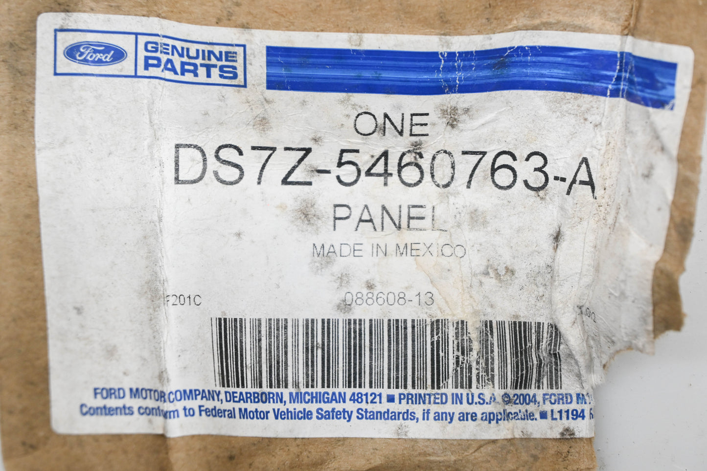 New OEM Ford DS7Z-5460763-A Front Seat Trim Panel NOS