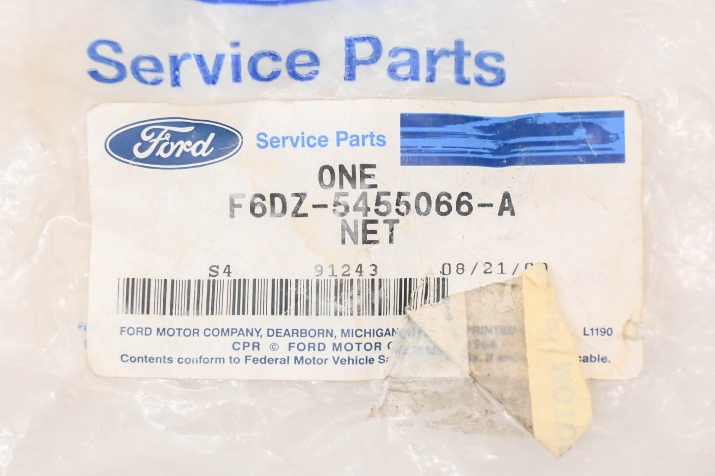 New OEM Ford F6DZ-5455066-A Cargo Net NOS