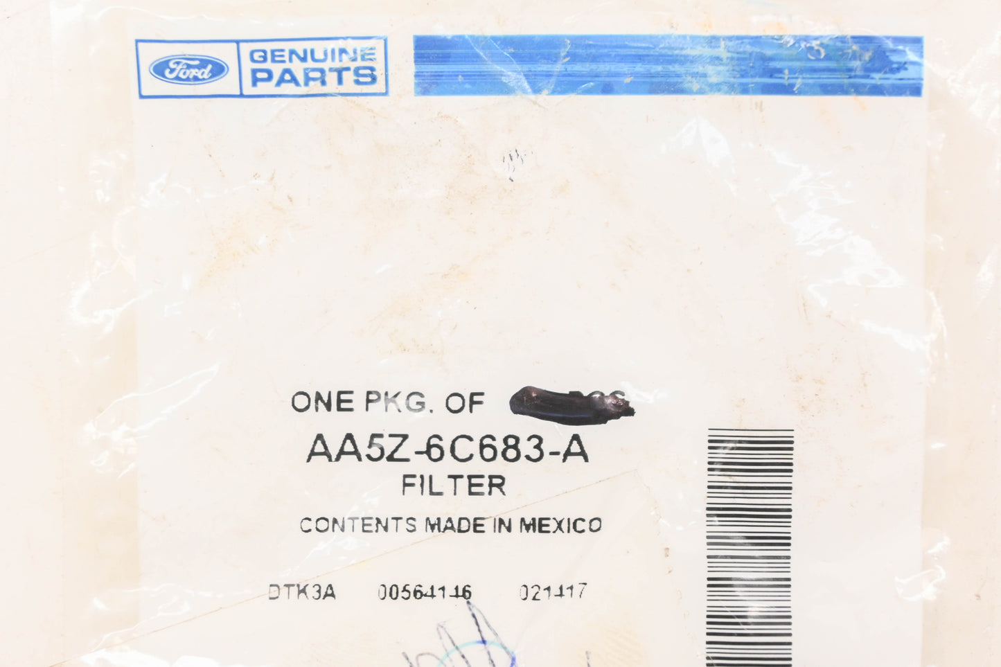 New OEM Ford AA5Z-6C683-A Screen Filter NOS