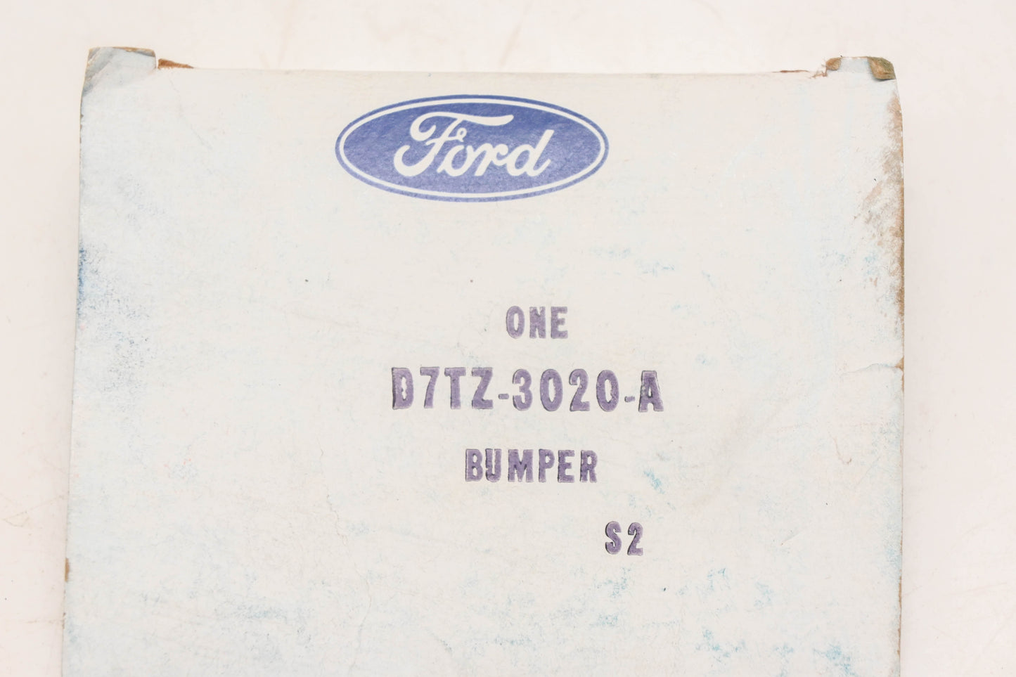 New OEM Ford D7TZ-3020-A Front Axle Bumper NOS