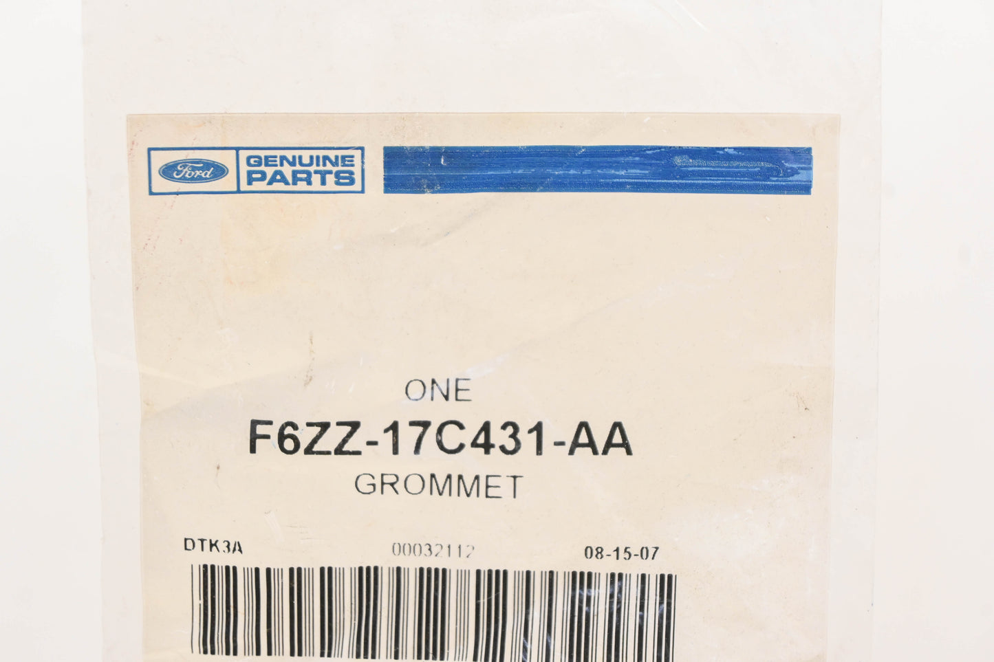 New OEM Ford F6ZZ-17C431-AA Air Filter Housing Lower Grommet NOS