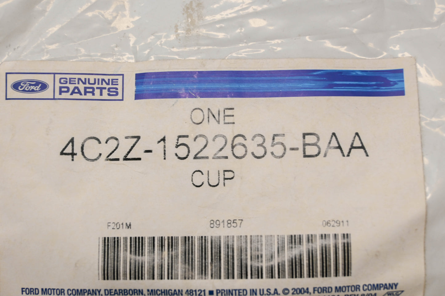 New OEM Ford 4C2Z-1522635-BAA Bezel/ Cup NOS
