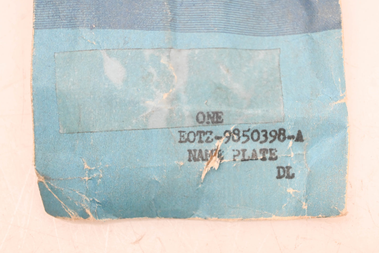 New OEM Ford EOTZ-9850398-A XLT Nameplate Emblem NOS