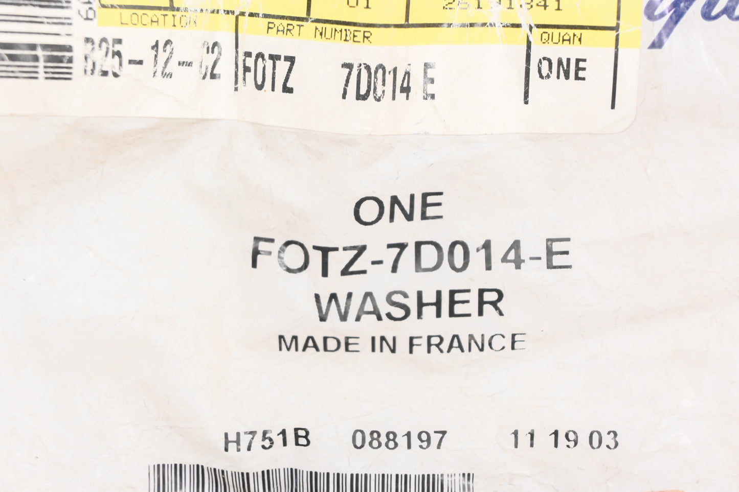 New OEM Ford FOTZ-7D014-E Thrust Washer NOS