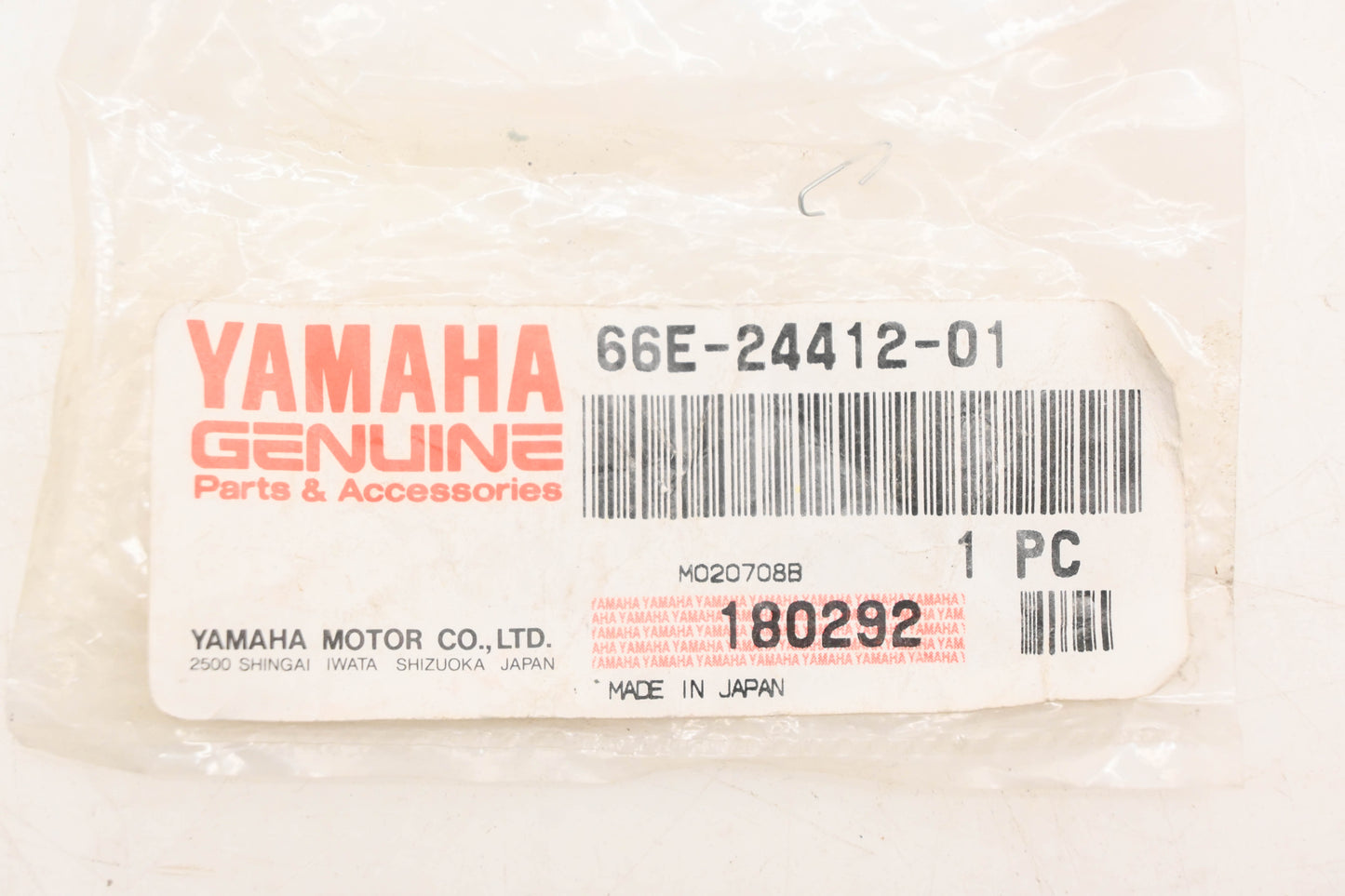 New OEM Yamaha 66E-24412-01-00 Carburetor Body Plate NOS