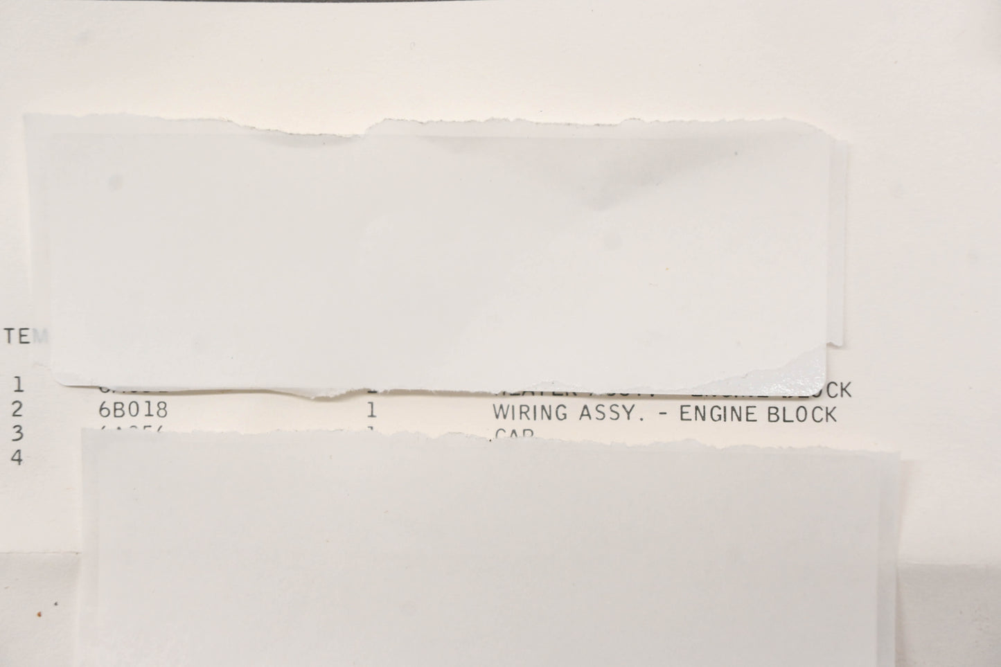 New OEM Ford E1FZ-6B018-A Engine Block Heater Harness NOS