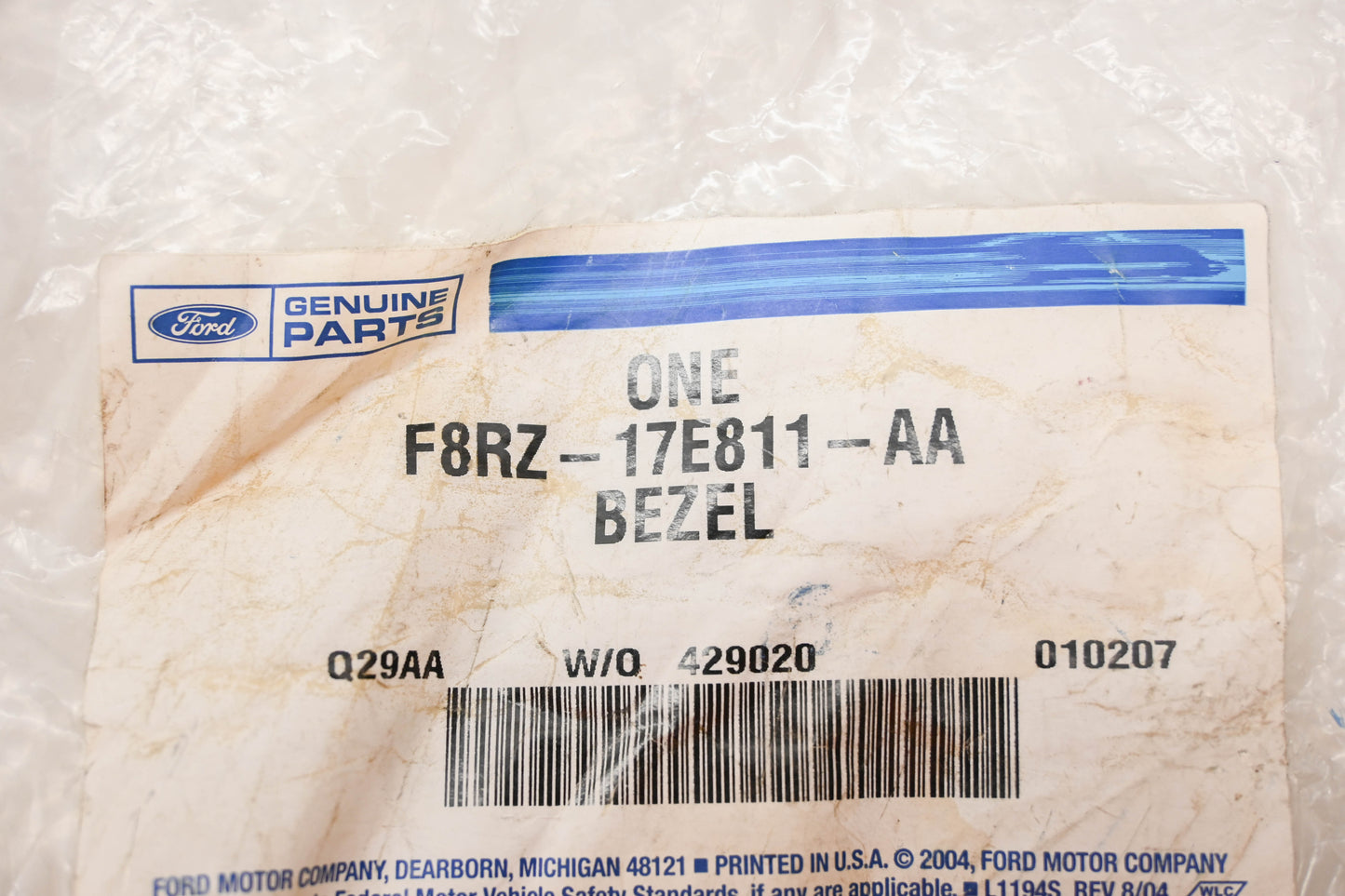New OEM Ford F8RZ-17E811-AA Bezel NOS
