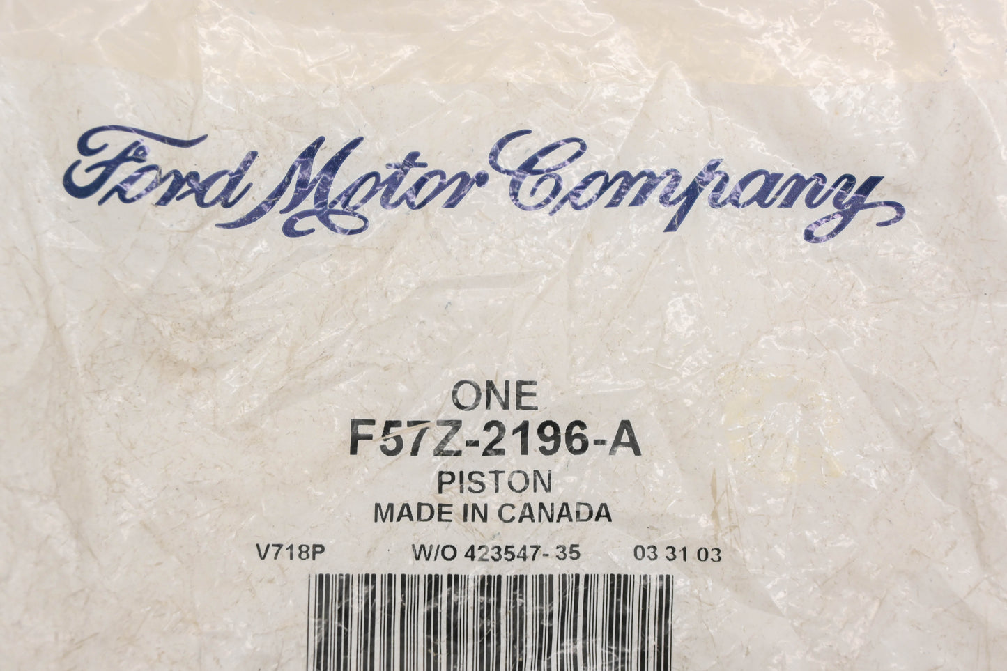 New OEM Ford F57Z-2196-A Brake Caliper Piston NOS