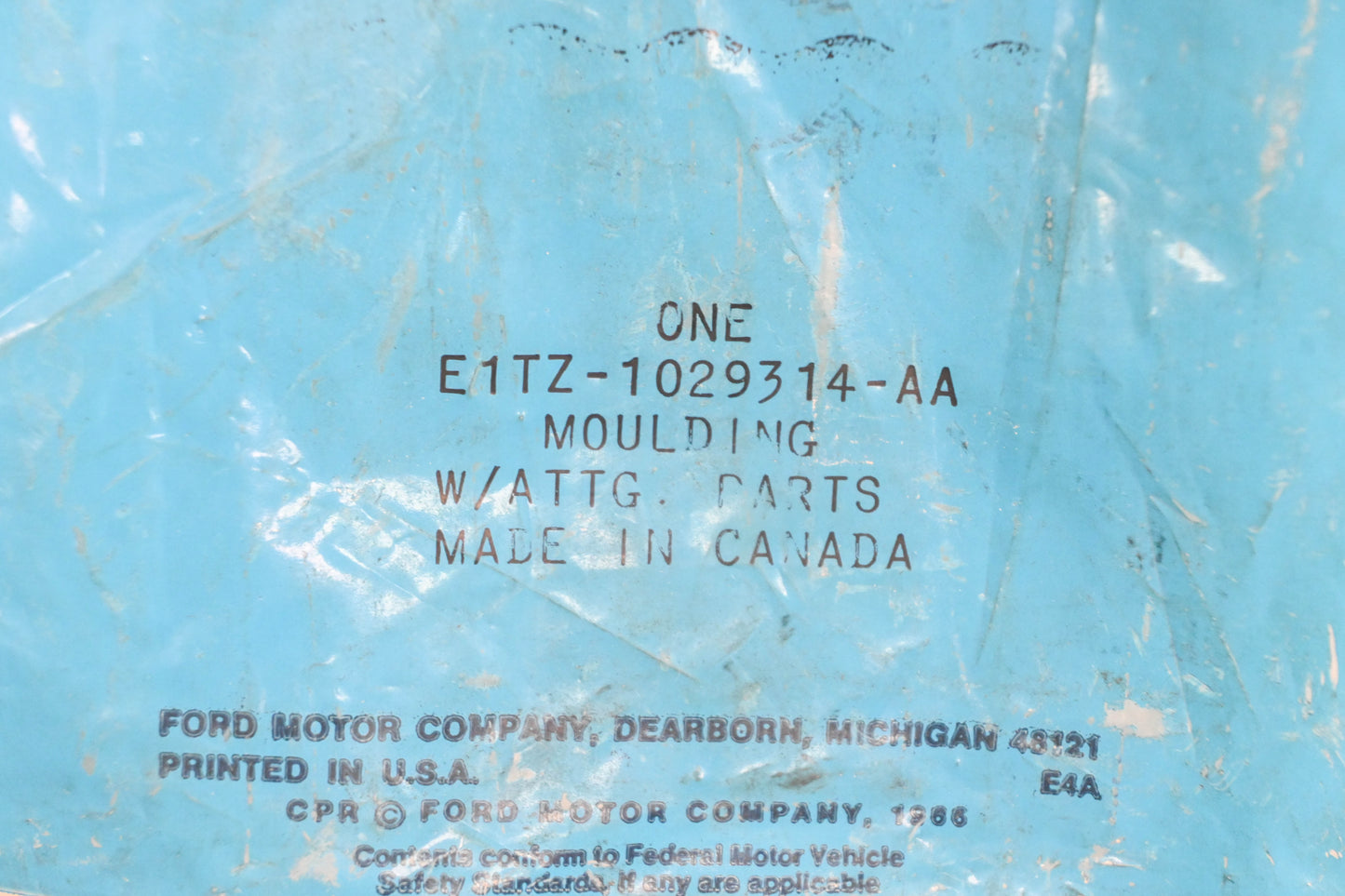 New OEM Ford E1TZ-1029314-AA Right Rear Cab Lower Molding Kit NOS