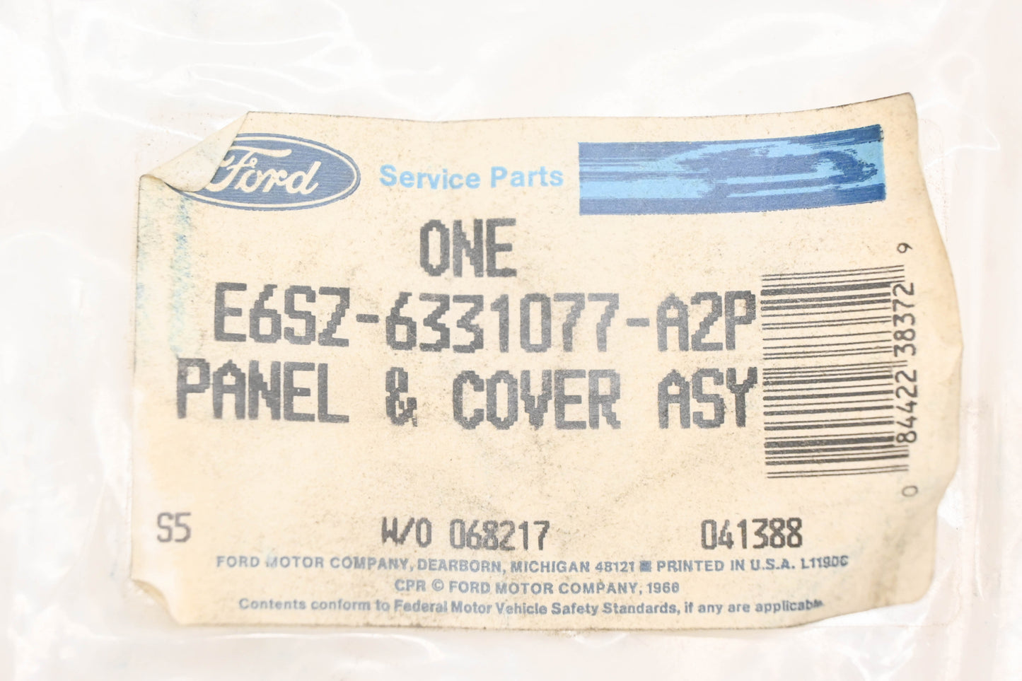 New OEM Ford E6SZ-6331077-A2P Interior Trim Cover Assembly NOS