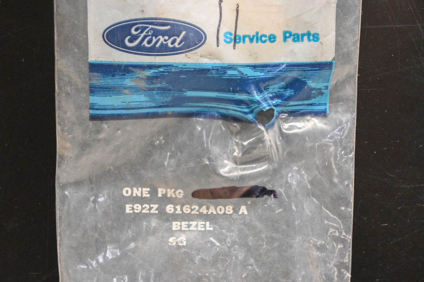 New OEM Ford E92Z-61624A08-A Red Rear Seat Back Latch Handle Bezels Qty 2 NOS