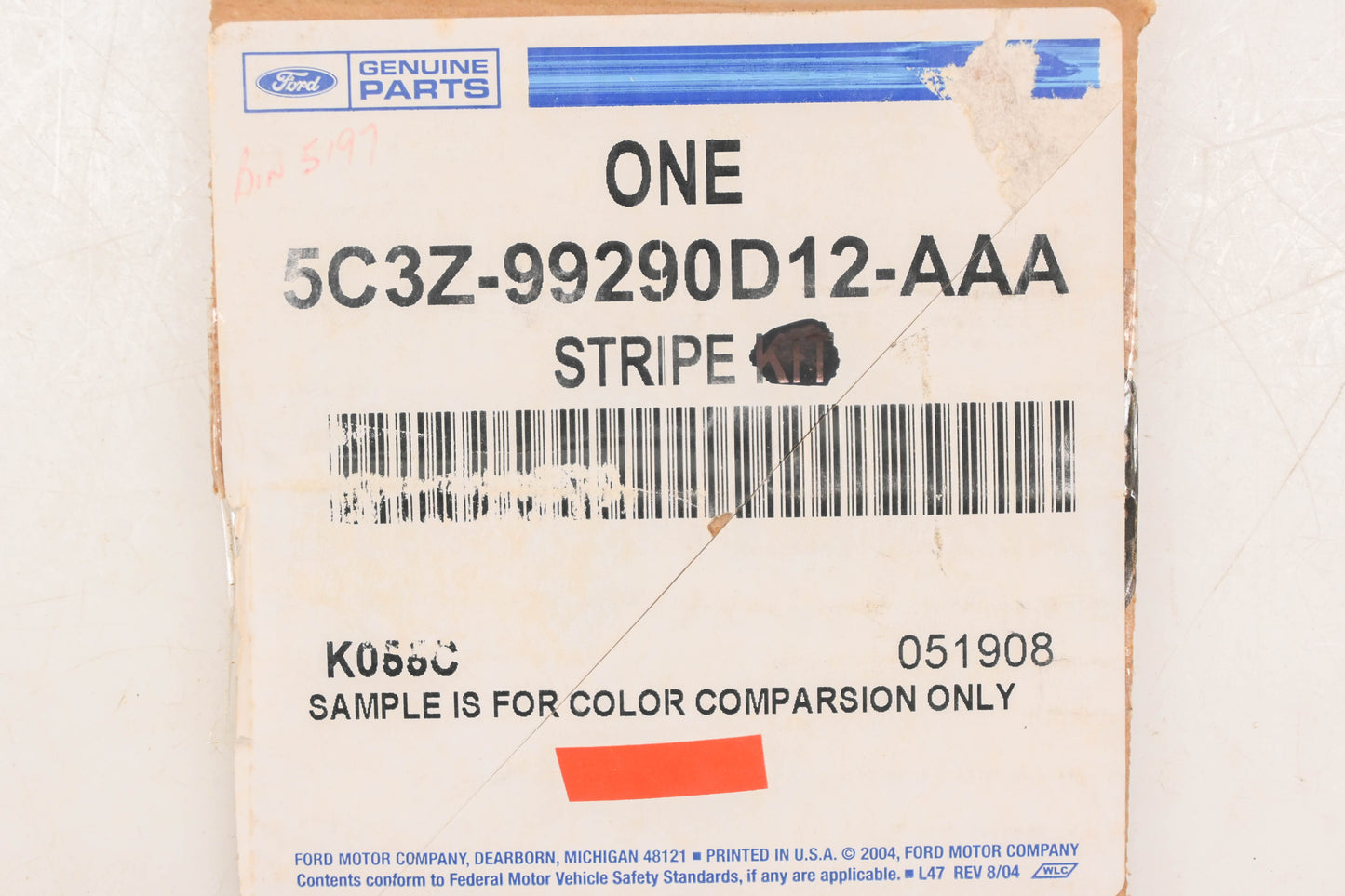 New OEM Ford 5C3Z-99290D12-AAA Right Side Stripe Decal NOS
