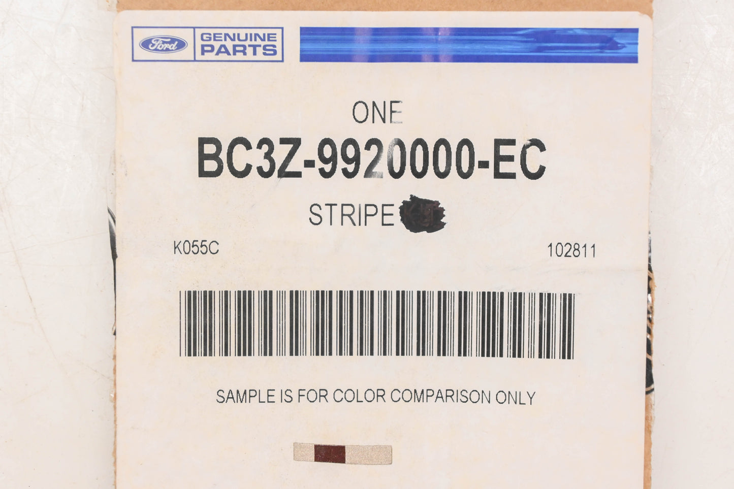 New OEM Ford BC3Z-9920000-EC Right Side Stripe Decal NOS